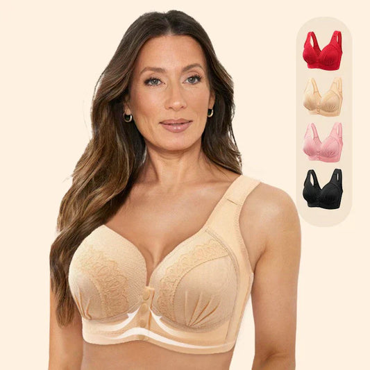 💟💟💟2025【1+1 Gratuit】✨【S-9XL】💋Sutien din bumbac cu închidere frontală, respirabil, prietenos cu pielea👙🥰💖