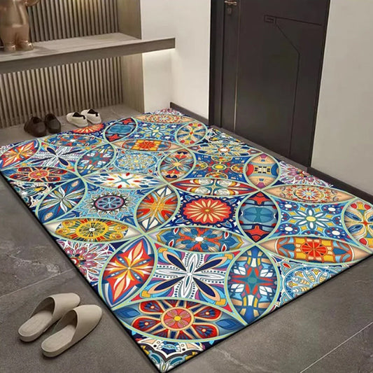 【🔥Cumpără 1 și primește 1 gratuit】🌈Geometric Bohemian ușă mat pentru hol